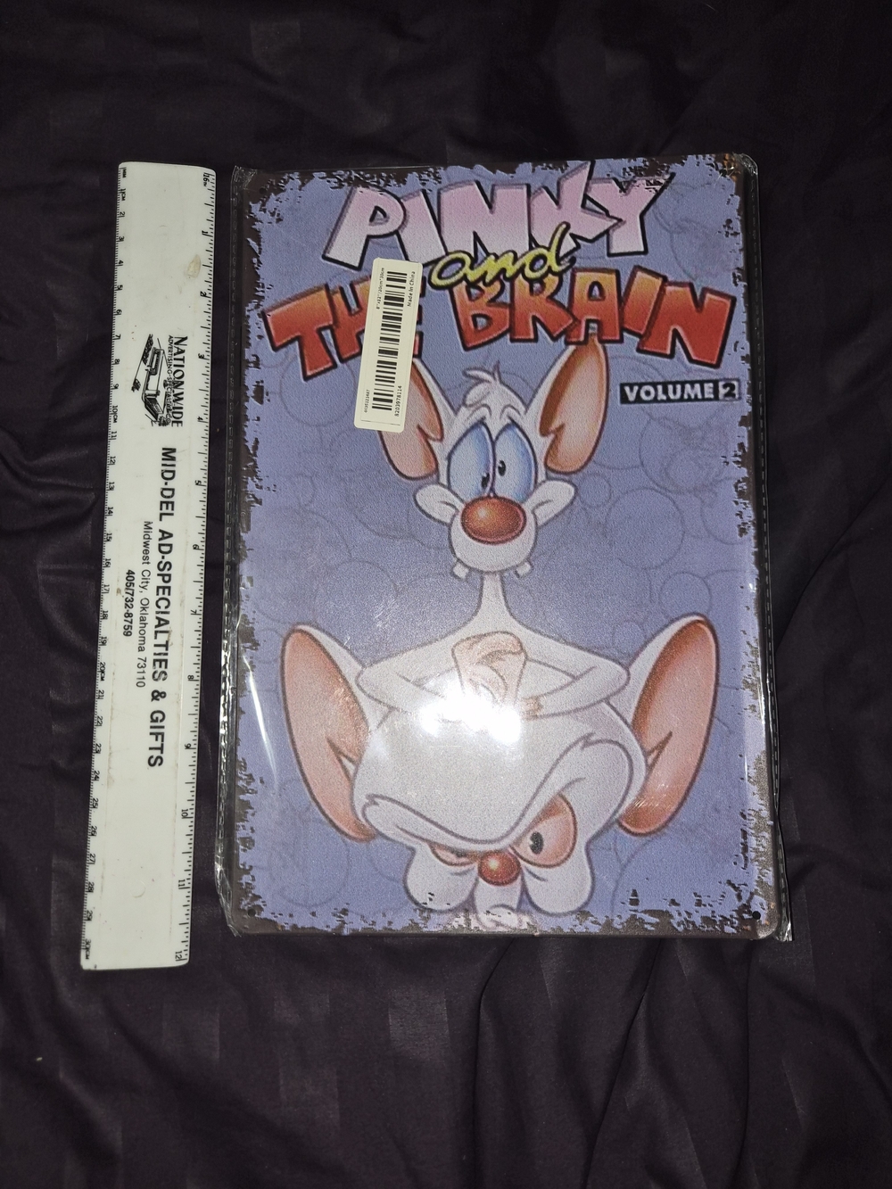 Pinky and The Brain Wall Art Decal - Pink, Purple, White, Orange
